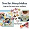 Buttons Galore and More 3D Novelty Buttons – Zoo Child Animals Children Button Bundle - 36 Pcs